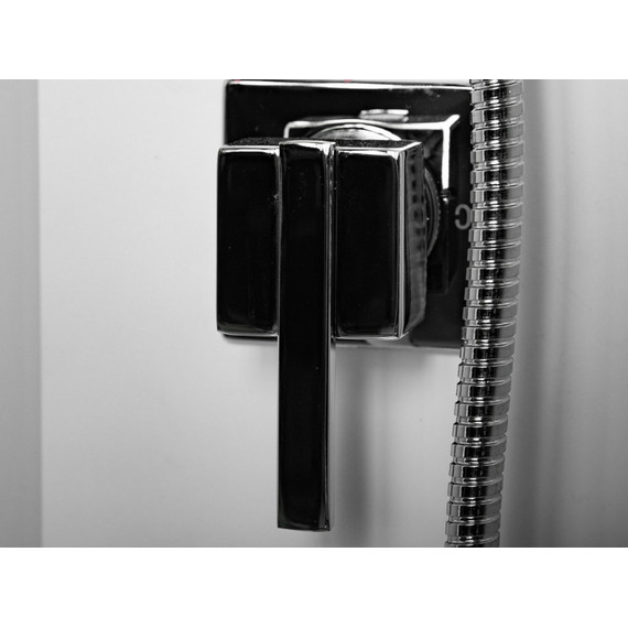 Душевая кабина CeruttiSpa 90х90 см Chika 901T, хром/прозрачное - 15 Душевая кабина CeruttiSpa 90х90 см Chika 901T, хром/прозрачное фото 15