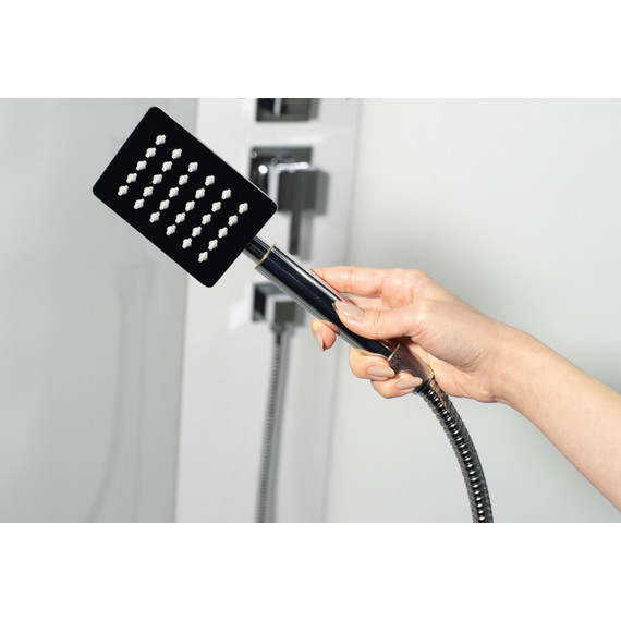 Душевая кабина CeruttiSpa 90х90 см Chika 901T, хром/прозрачное - 17 Душевая кабина CeruttiSpa 90х90 см Chika 901T, хром/прозрачное фото 17