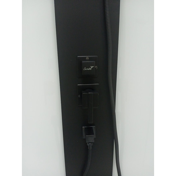 Душевая кабина CeruttiSpa 90х90 см CHIKA901B, чёрный/прозрачное - 9 Душевая кабина CeruttiSpa 90х90 см CHIKA901B, чёрный/прозрачное фото 9