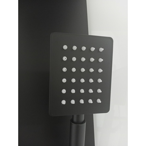 Душевая кабина CeruttiSpa 90х90 см CHIKA901B, чёрный/прозрачное - 7 Душевая кабина CeruttiSpa 90х90 см CHIKA901B, чёрный/прозрачное фото 7