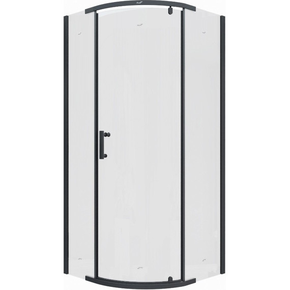 Душевое ограждение CeruttiSpa 90х90 см KORRA Z90B, чёрный/прозрачное фото 2
