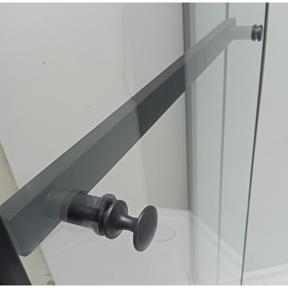 Душевая кабина CeruttiSpa 90х90 см MiMi90B, чёрный/прозрачное - 5 Душевая кабина CeruttiSpa 90х90 см MiMi90B, чёрный/прозрачное фото 5