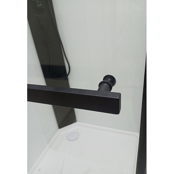 Душевая кабина CeruttiSpa 90х90 см MiMi90B, чёрный/прозрачное - 7 Душевая кабина CeruttiSpa 90х90 см MiMi90B, чёрный/прозрачное фото 7