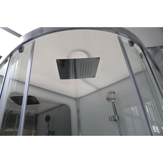 Душевая кабина CeruttiSpa 100х100 см VIVA101, хром/прозрачное (безсиликоновая сборка) - 2 Душевая кабина CeruttiSpa 100х100 см VIVA101, хром/прозрачное (безсиликоновая сборка) фото 2