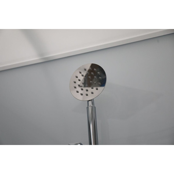 Душевая кабина CeruttiSpa 100х100 см VIVA101, хром/прозрачное (безсиликоновая сборка) - 4 Душевая кабина CeruttiSpa 100х100 см VIVA101, хром/прозрачное (безсиликоновая сборка) фото 4