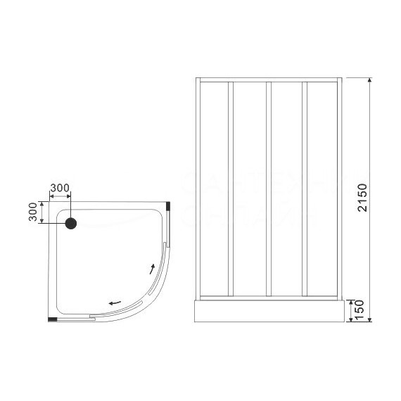Душевая кабина CeruttiSpa 100х100 см VIVA101, хром/прозрачное (безсиликоновая сборка) - 8 Душевая кабина CeruttiSpa 100х100 см VIVA101, хром/прозрачное (безсиликоновая сборка) фото 8