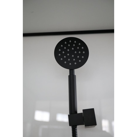 Душевая кабина CeruttiSpa 100х100 см Viva101B (безсиликоновая сборка) чёрный/прозрачное фото 3