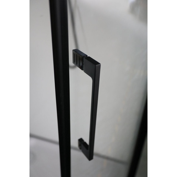 Душевая кабина CeruttiSpa 100х100 см Viva101B (безсиликоновая сборка) чёрный/прозрачное фото 6