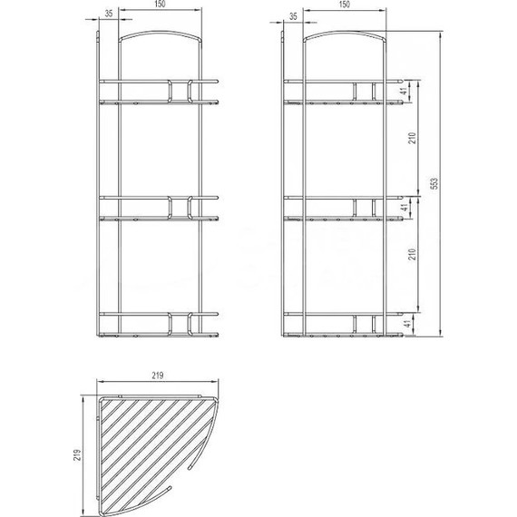 Полка угловая Milardo 111WC30M44 фото 4