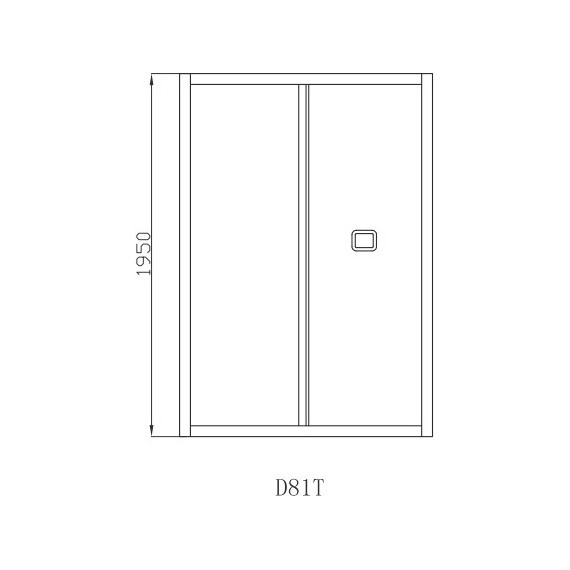 Душевая дверь CeruttiSpa 80 см BELLA D81T, хром/прозрачное фото 6