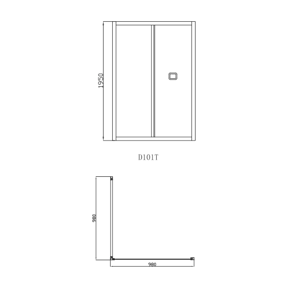 Душевая дверь CeruttiSpa 100 см BELLA D101T, хром/прозрачное фото 6