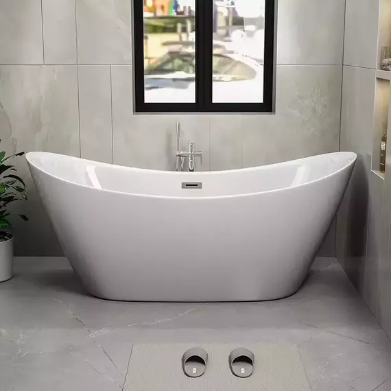Ванна отдельностоящая CeruttiSpa 180x80 см NEMI180 CT10201 фото 