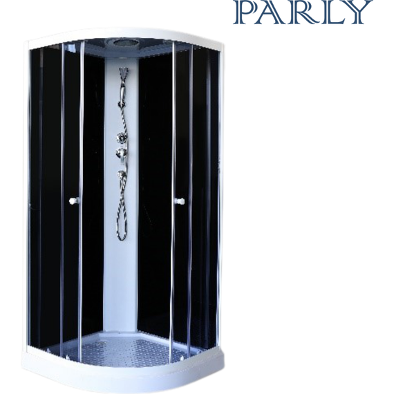 Душевая кабина Parly Classic Эконом 80х80 см EC831, белый/тонированное фото 3