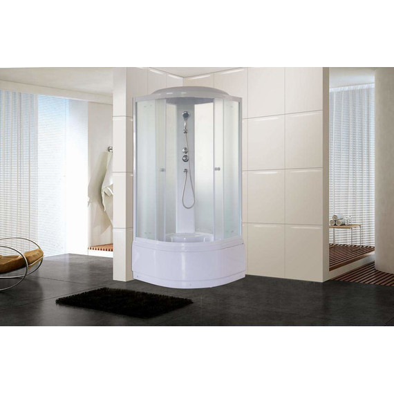 Душевая кабина Parly 100х100 см EF1021, белый/матовое - 3 Душевая кабина Parly 100х100 см EF1021, белый/матовое фото 3