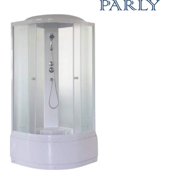 Душевая кабина Parly 100х100 см EF1021, белый/матовое - 4 Душевая кабина Parly 100х100 см EF1021, белый/матовое фото 4