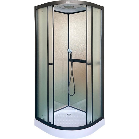 Душевая кабина Parly 80х80 см F811B, чёрный/матовое фото 2