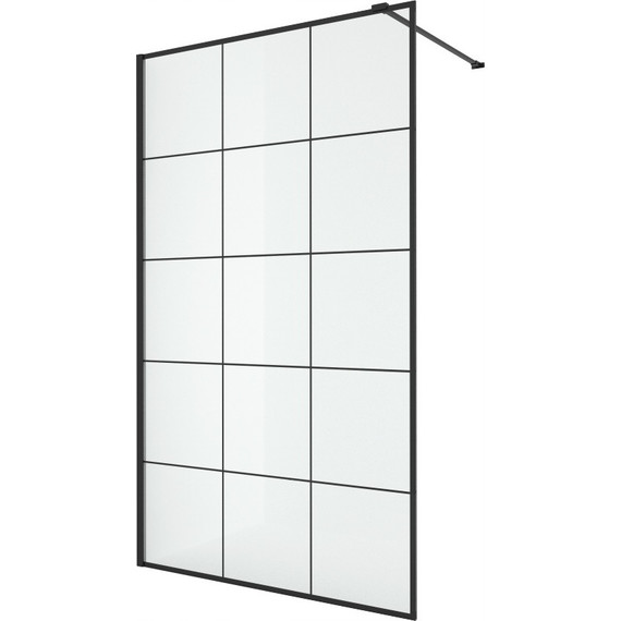 Душевая перегородка CeruttiSpa MUZA T100 100х195 см, чёрный/прозрачное фото 5