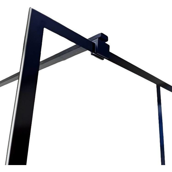 Душевая перегородка CeruttiSpa MUZA T80 80х195 см, чёрный/прозрачное фото 8