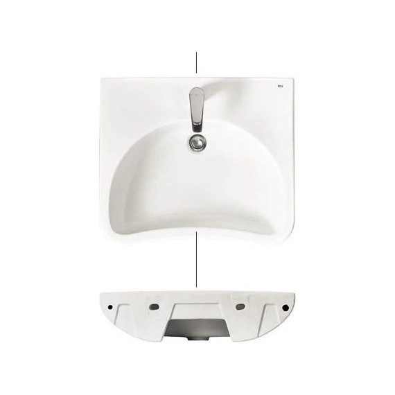 Раковина подвесная Roca Access больничная 64 см ZRU9307659 фото 2