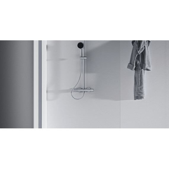 Душевая стойка с термостатом Ideal Standard Ceratherm T25 A7210AA - 5 Душевая стойка с термостатом Ideal Standard Ceratherm T25 A7210AA фото 5