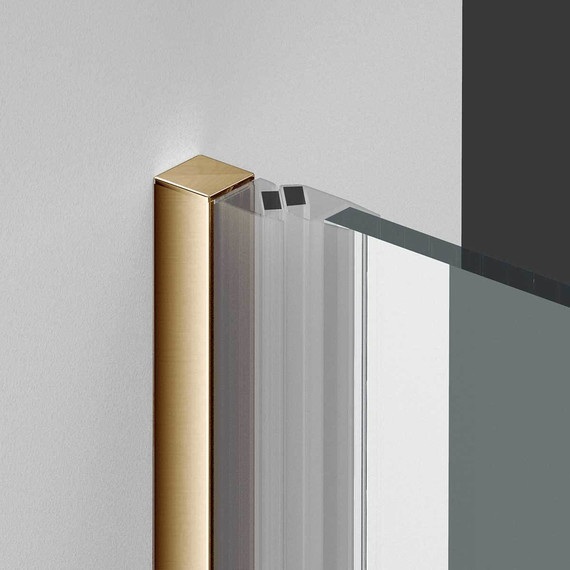 Душевая дверь Vincea Alpha 80 см VDP-3AL800CLG, брашированное золото/прозрачное фото 2