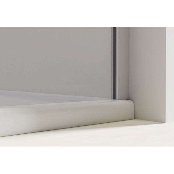 Душевая дверь Vincea Extra 120 см VDP-1E1112CLGM (стекло 8 мм) вороненая сталь/прозрачное фото 5