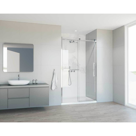 Душевая дверь Vincea Como Soft 130 см VDS-1CS130CL (стекло 8 мм) хром/прозрачное фото 2