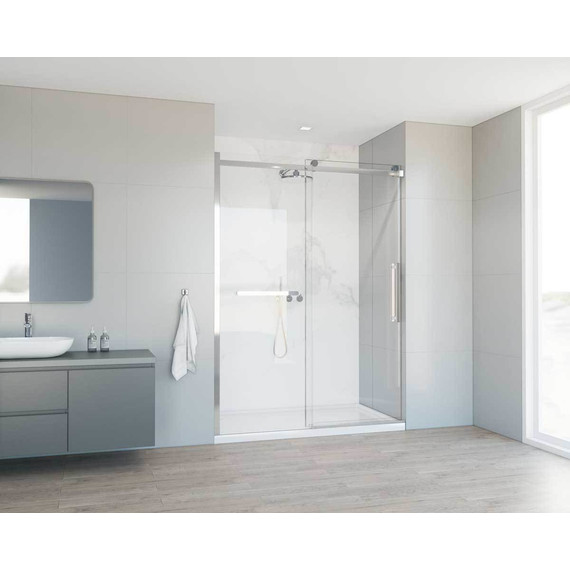 Душевая дверь Vincea Como Soft 140 см VDS-1CS140CL (стекло 8 мм) хром/прозрачное фото 2