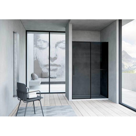 Душевая дверь Vincea Slim Soft 120 см VDS-1SS120CGB, чёрный/тонированное фото 2