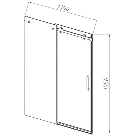 Душевая дверь Vincea Como-N 130 см VDS-4CN130CL (стекло 8 мм) хром/прозрачное фото 5