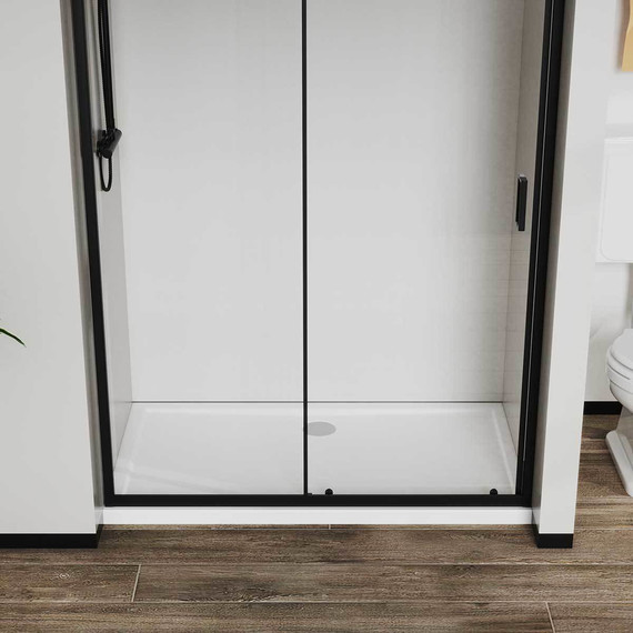 Душевая дверь Vincea City 130 см VDS-5CT130CLB, чёрный/прозрачное фото 4