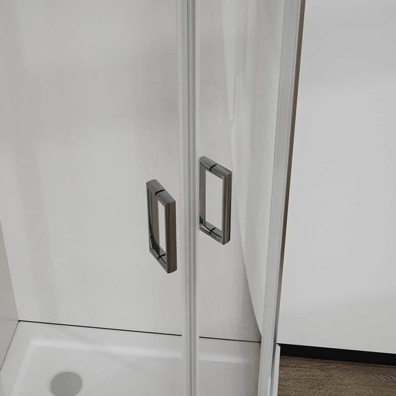 Душевое ограждение Vincea City 90x90 см VSQ-5CT900CL, хром/прозрачное фото 2