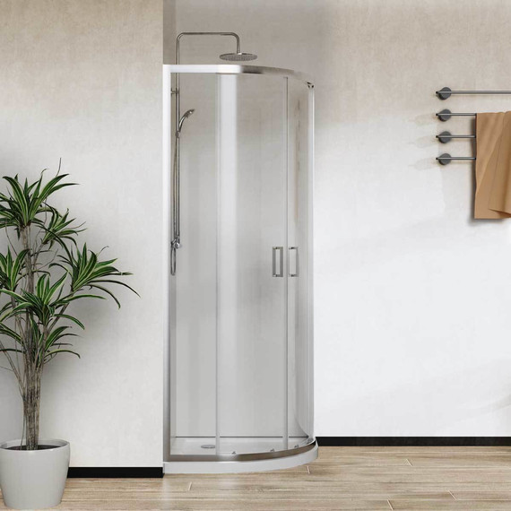 Душевое ограждение Vincea City 80x80 см VSQ-5CT800CL, хром/прозрачное фото 4