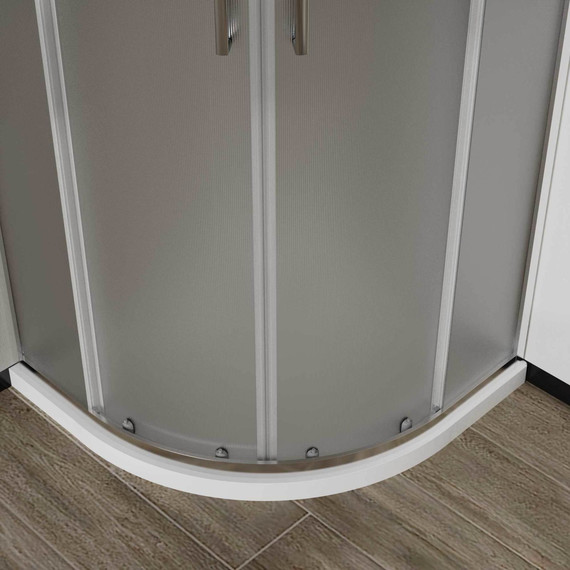 Душевое ограждение Vincea City 80x80 см VSQ-5CT800MT, хром/матовое фото 3