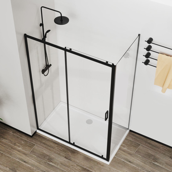 Душевое ограждение Vincea City 110x90 см VSR-5CT9011CLB, хром/прозрачное фото 5