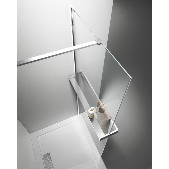 Душевая перегородка Vincea Walk in HR 100 см VSW-4HR100CL (стекло 8 мм) с кронштейном в комплекте, хром/прозрачное фото 2