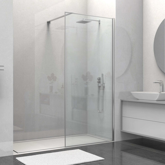 Душевая перегородка Vincea Walk in HS 100 см VSW-1HS100CL (стекло 8 мм) с кронштейном в комплекте, хром/прозрачное фото 