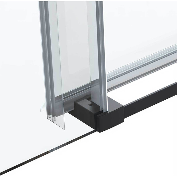 Душевое ограждение Vincea Como Soft 150x90 см VSR-1CS9015CLB (стекло 8 мм) чёрный/прозрачное фото 4