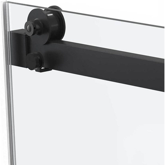 Душевое ограждение Vincea Como Soft 140x80 см VSR-1CS8014CLB (стекло 8 мм) чёрный/прозрачное фото 8