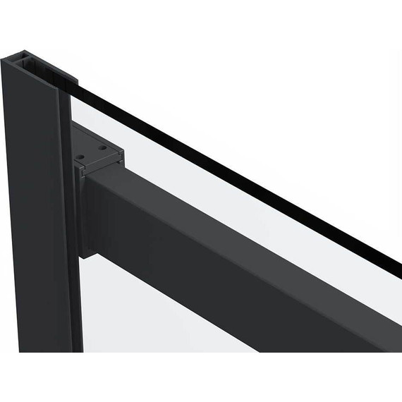 Душевое ограждение Vincea Como Soft 110x80 см VSR-1CS8011CLB (стекло 8 мм) чёрный/прозрачное фото 10