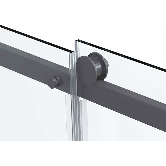 Душевое ограждение Vincea Como Soft 130x100 см VSR-1CS1013CLGM (стекло 8 мм) вороненая сталь/прозрачное фото 6