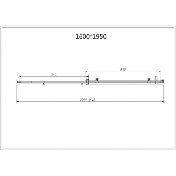 Душевое ограждение Vincea Como-N 160x100 см VSR-4CN1016CLB (стекло 8 мм) чёрный/прозрачное фото 7