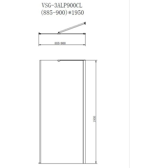 Душевое ограждение Vincea Alpha 90x90 см VSR-3ALP9090MT, хром/матовое фото 8