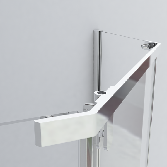 Душевое ограждение Vincea Stresa 100x100 см VSP-1S100CLG, брашированное золото/прозрачное фото 3