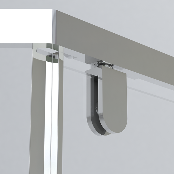 Душевое ограждение Vincea Stresa 100x100 см VSP-1S100CLG, брашированное золото/прозрачное фото 7