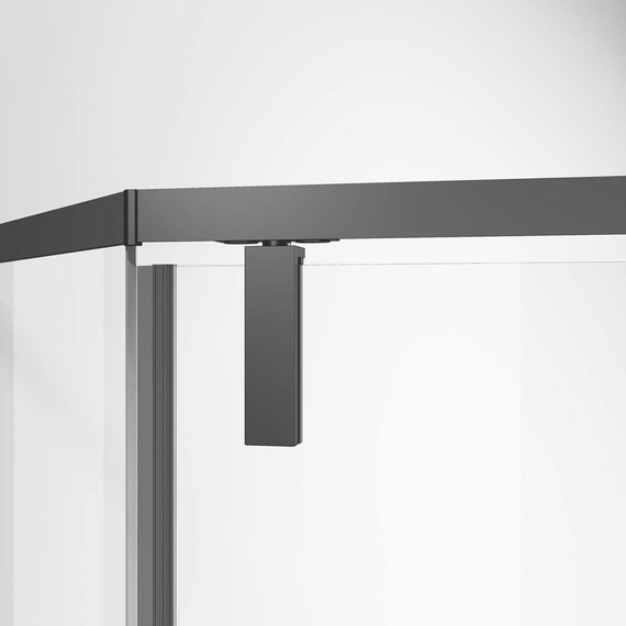 Душевое ограждение Vincea Slim-N 100x100 см VSP-4SN100CLB, чёрный/прозрачное фото 3