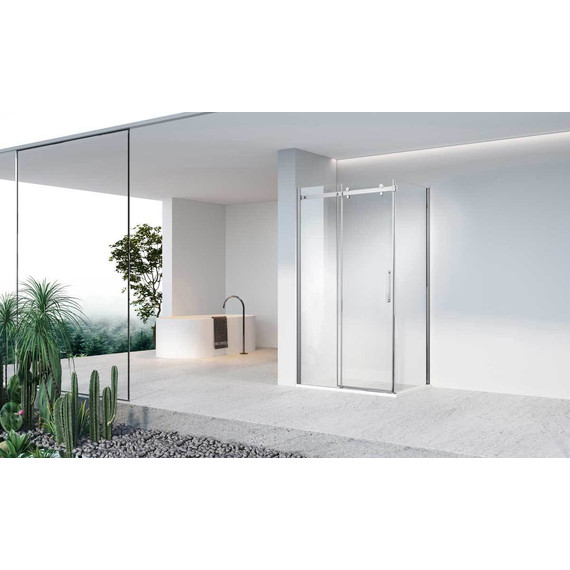 Душевое ограждение Vincea Como-N 130x100 см VSR-4CN1013CL (стекло 8 мм) хром/прозрачное фото 2