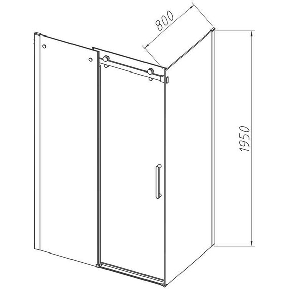 Душевое ограждение Vincea Como-N 150x80 см VSR-4CN8015CL (стекло 8 мм) хром/прозрачное фото 6