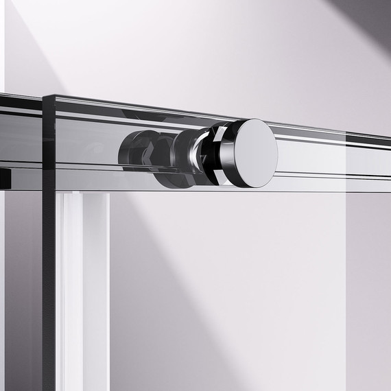 Душевое ограждение Vincea Slim-N 100x80 см VSS-4SN8010CL (стекло 8 мм) хром/прозрачное фото 3