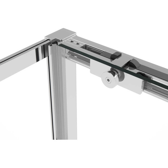 Душевое ограждение Vincea Slim Soft 150x80 см VSR-1SS8015CL, хром/прозрачное фото 8